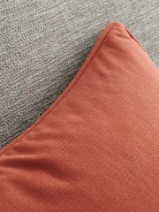 Catherine Lansfield Terracotta Wilson Velvet Cushion - Image 2 of 4