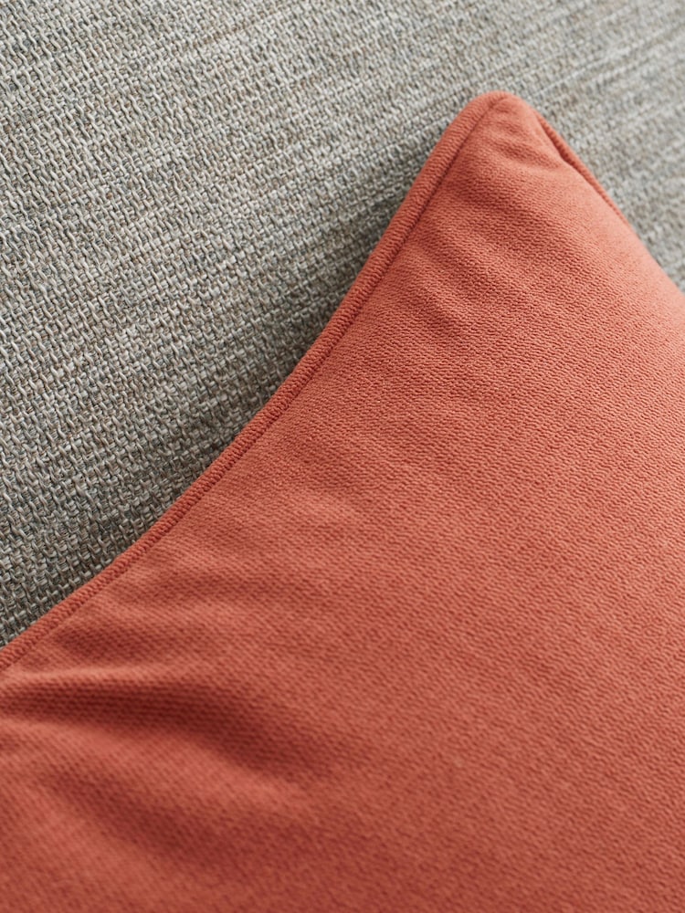 Catherine Lansfield Terracotta Wilson Velvet Cushion - Image 2 of 4