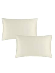 Catherine Lansfield Champagne Silky Soft Satin Pillowcase - Image 2 of 2