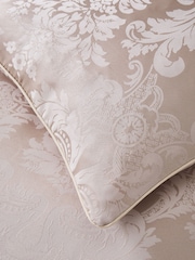 Catherine Lansfield Champagne Damask Jacquard Cushion - Image 2 of 3