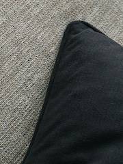 Catherine Lansfield Black Wilson Velvet Cushion - Image 2 of 4