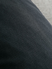 Catherine Lansfield Black Wilson Velvet Cushion - Image 3 of 4
