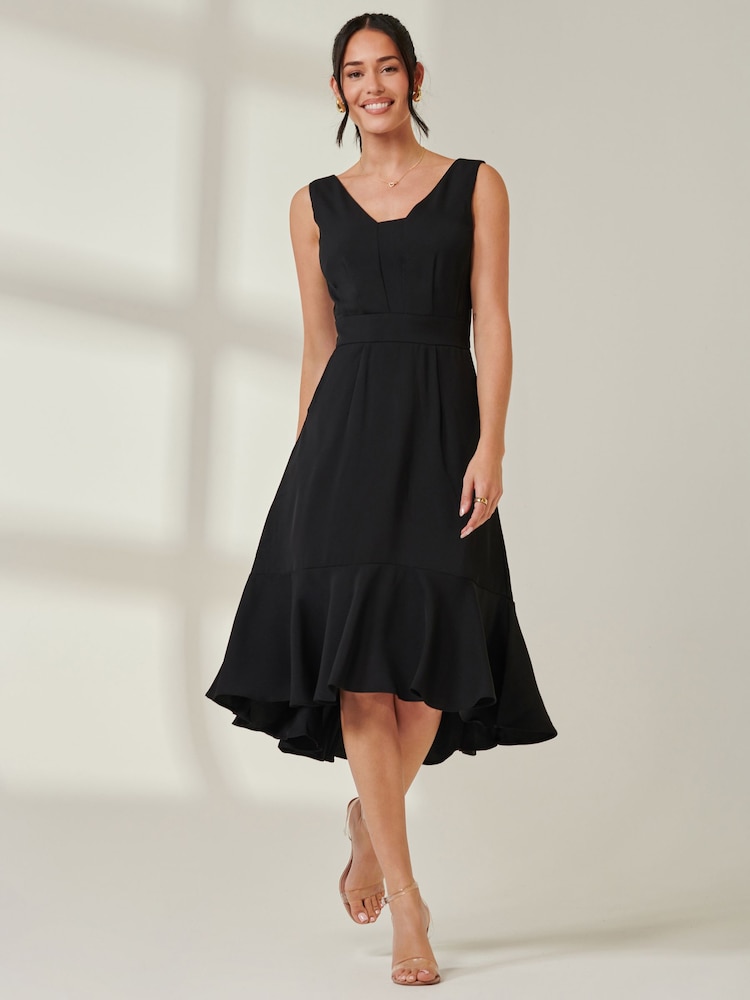Jolie Moi Black Aerin Sleeveless Shift Dress - Image 1 of 6 Jolie Moi Black Aerin Sleeveless Shift Dress - Image 1 of 6