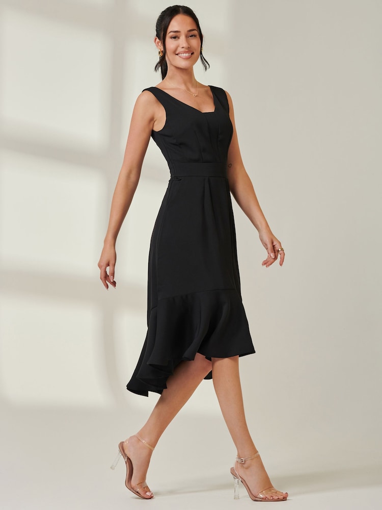 Jolie Moi Black Aerin Sleeveless Shift Dress - Image 6 of 6 Jolie Moi Black Aerin Sleeveless Shift Dress - Image 6 of 6
