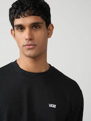 Vans Mens Loose Fit  Small Logo Long Sleeved 100% Cotton Black T-Shirt - Image 3 of 6