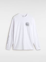 Vans Next Stop Langarm-Herren-T-Shirt aus 100 % Baumwolle, Weiß - Bild 7 von 7