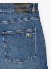 Lacoste – schmal geschnittene Indigo-Jeans mit 5 Taschen - Bild 3 von 3