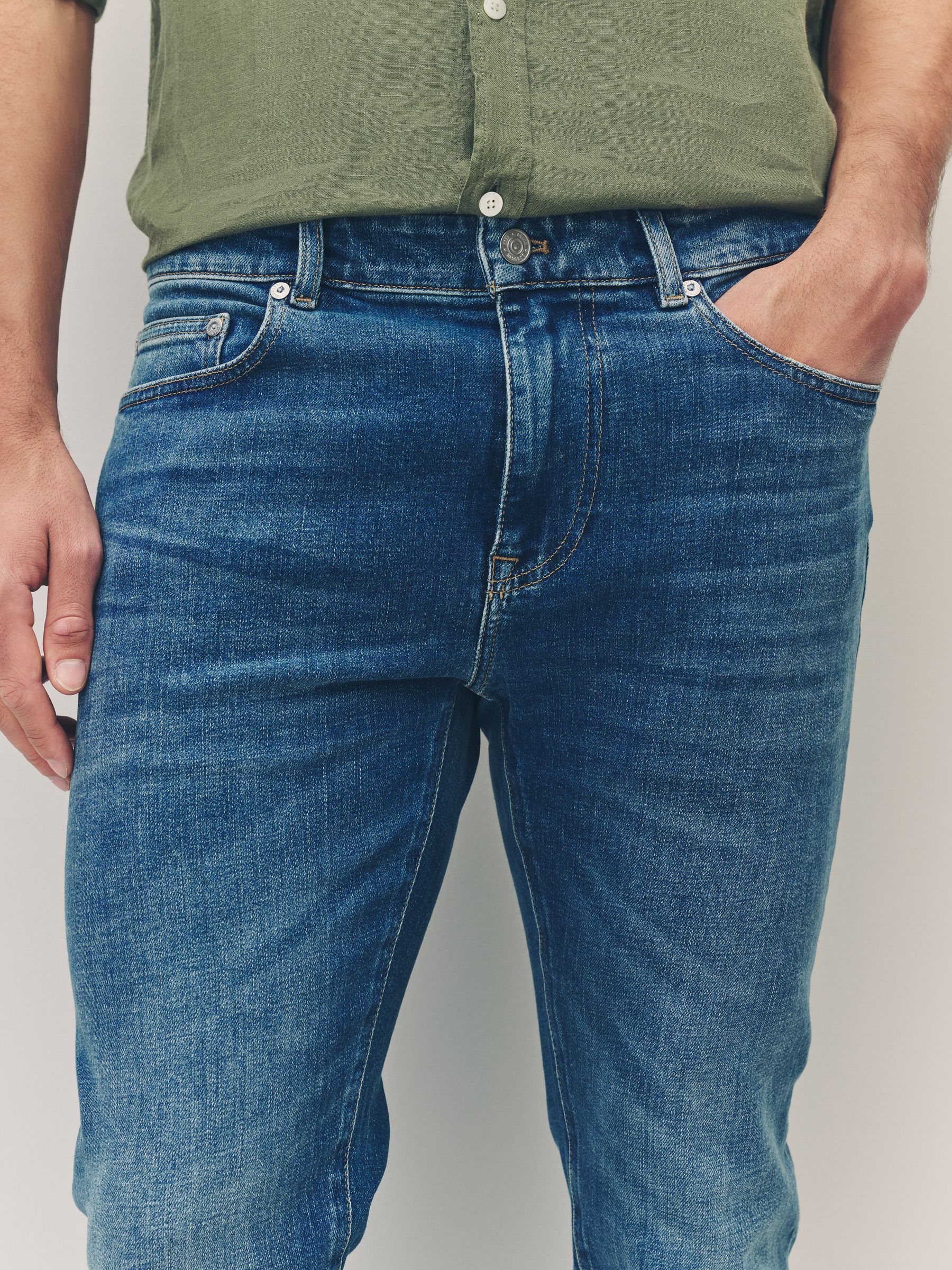 Buy Lacoste Blue Slim Cut 5 Pocket Indigo Jeans from Next Poland