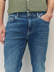 Lacoste Blue Slim Cut 5 Pocket Indigo Jeans - Image 4 of 8