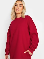 Yours Curve Red Sweatshirt Dress - Image 4 of 5
