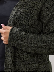 Yours Curve Maxi-Strickjacke mit Twist-Deign - Bild 9 von 11