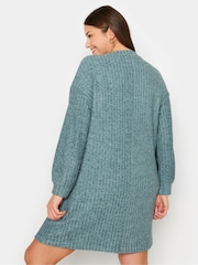 Yours Curve Blue Soft Touch Jumper Dress - Image 2 of 5