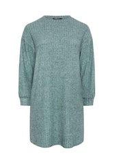 Yours Curve Blue Soft Touch Jumper Dress - Image 5 of 5