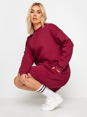 Yours Curve Red Sweatshirt Dress - Image 4 of 5