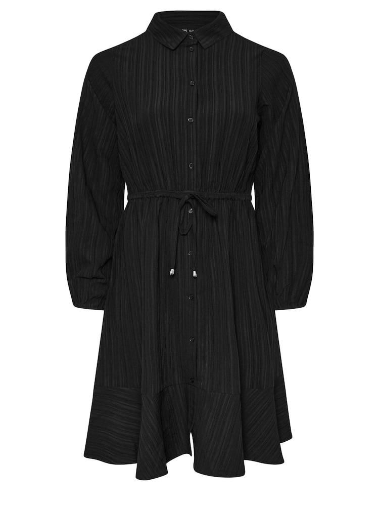 Schwarz - Yours Curve Limited Streifen-Dobby-Hemd-Tunika-Kleid - Bild 5 von 5 Schwarz - Yours Curve Limited Streifen-Dobby-Hemd-Tunika-Kleid - Bild 5 von 5