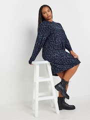 Yours Curve Blue Soft Touch Jumper Dress - Image 2 of 5
