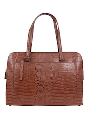Jones Bootmaker Wynter Croc Leather Shoulder Bag - Image 2 of 4