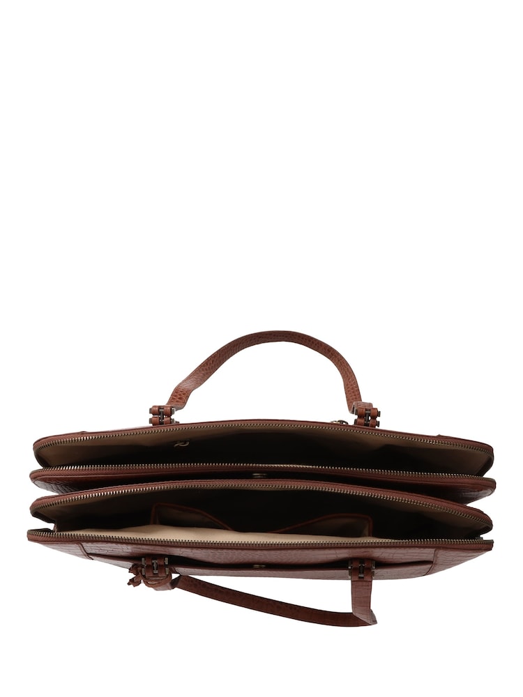 Jones Bootmaker Wynter Croc Leather Shoulder Bag - Image 4 of 4