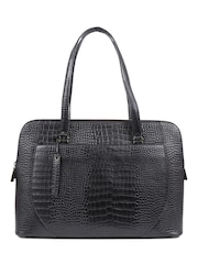 Jones Bootmaker Wynter Croc Leather Shoulder Bag - Image 1 of 2