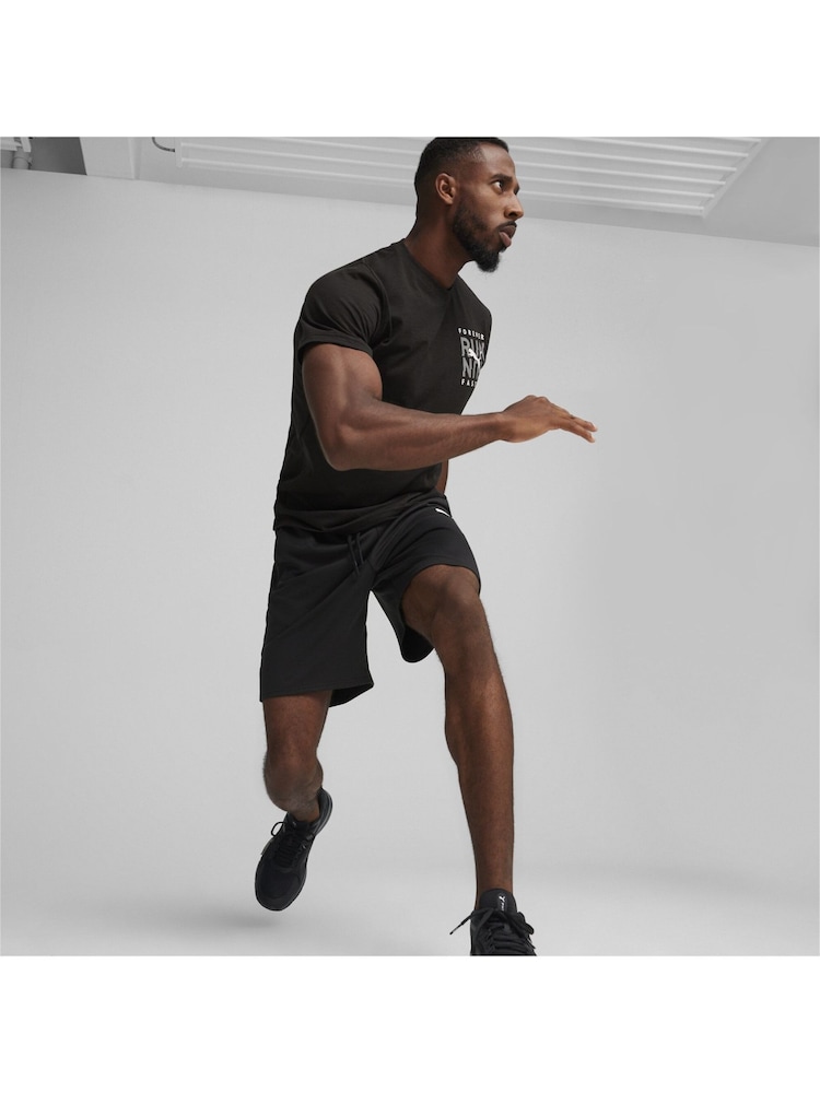 Puma Black Mens Cloudspun Knit Training Shorts - Image 1 of 4
