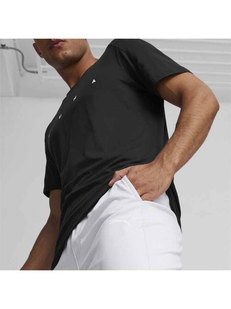 Puma Grey Mens Cloudspun Knit Training Shorts - Image 2 of 5