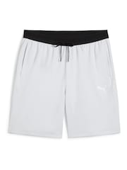 Puma Grey Mens Cloudspun Knit Training Shorts - Image 5 of 5