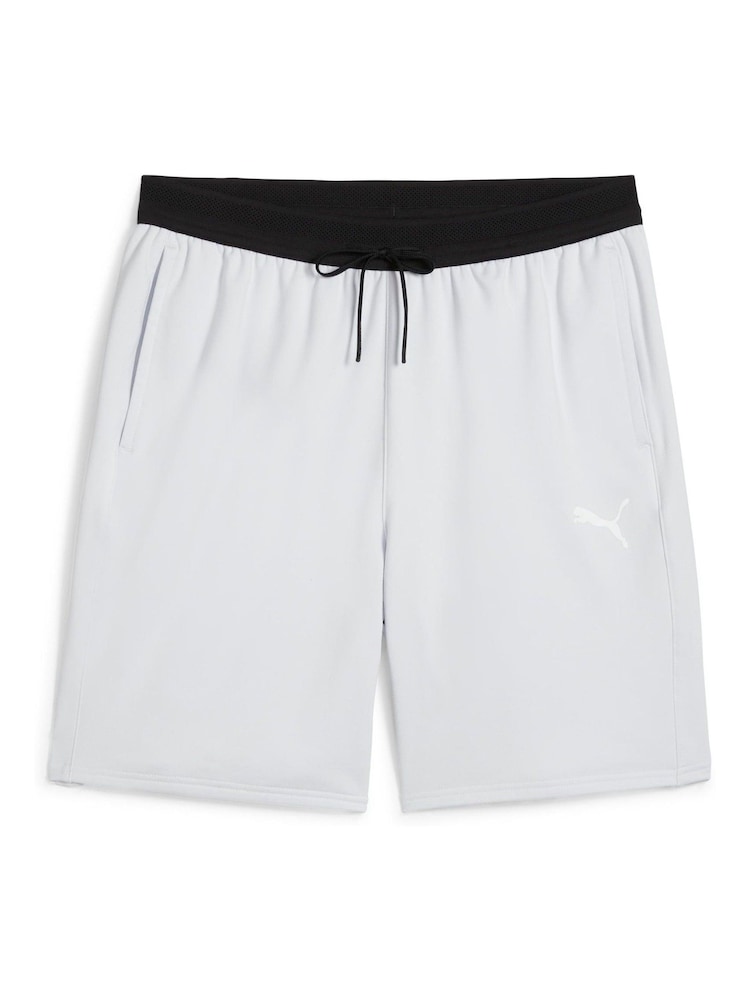 Puma Grey Mens Cloudspun Knit Training Shorts - Image 5 of 5