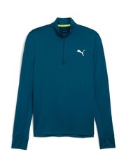 Puma Blue Mens Run Favourite Quarter Zip Running Top - Image 1 of 2