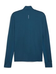 Puma Blue Mens Run Favourite Quarter Zip Running Top - Image 2 of 2