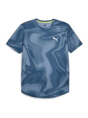 Puma Blue Mens Run Favourite T-Shirt - Image 1 of 2