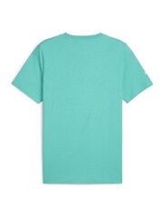 Puma Green Mens Mercedes AMG Petronas Motorsport Logo T-Shirt - Image 4 of 4