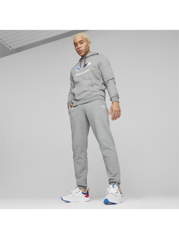 Puma Grey Mens BMW M Motorsport ESS Fleece Trousers - Image 1 of 6