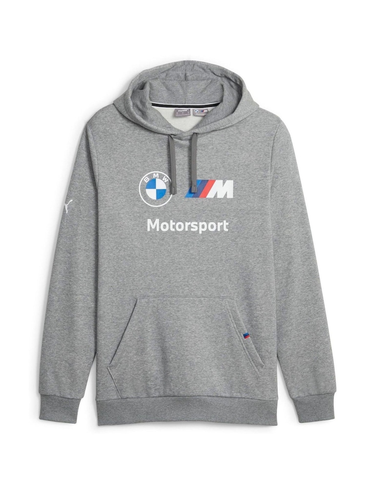 Puma Grey BMW M Motorsport Mens Fleece Hoodie - Image 1 of 6