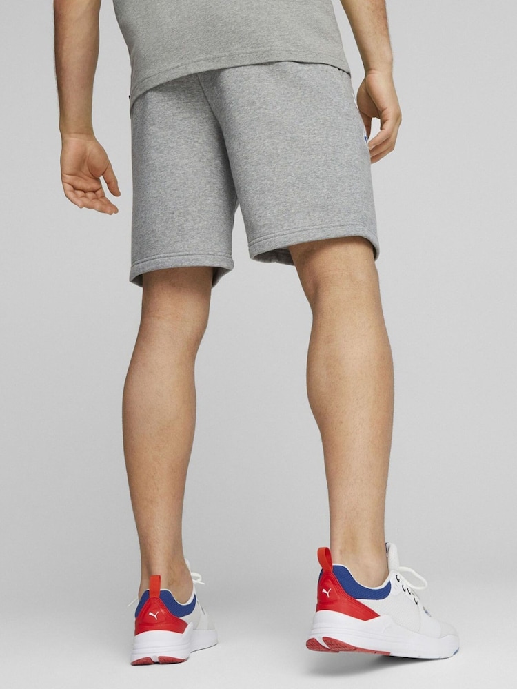 Puma Grey Mens BMW M Motorsport ESS Fleece Shorts - Image 2 of 4