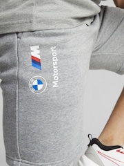 Puma Grey Mens BMW M Motorsport ESS Fleece Shorts - Image 3 of 4