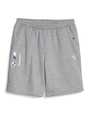 Puma Grey Mens BMW M Motorsport ESS Fleece Shorts - Image 4 of 4