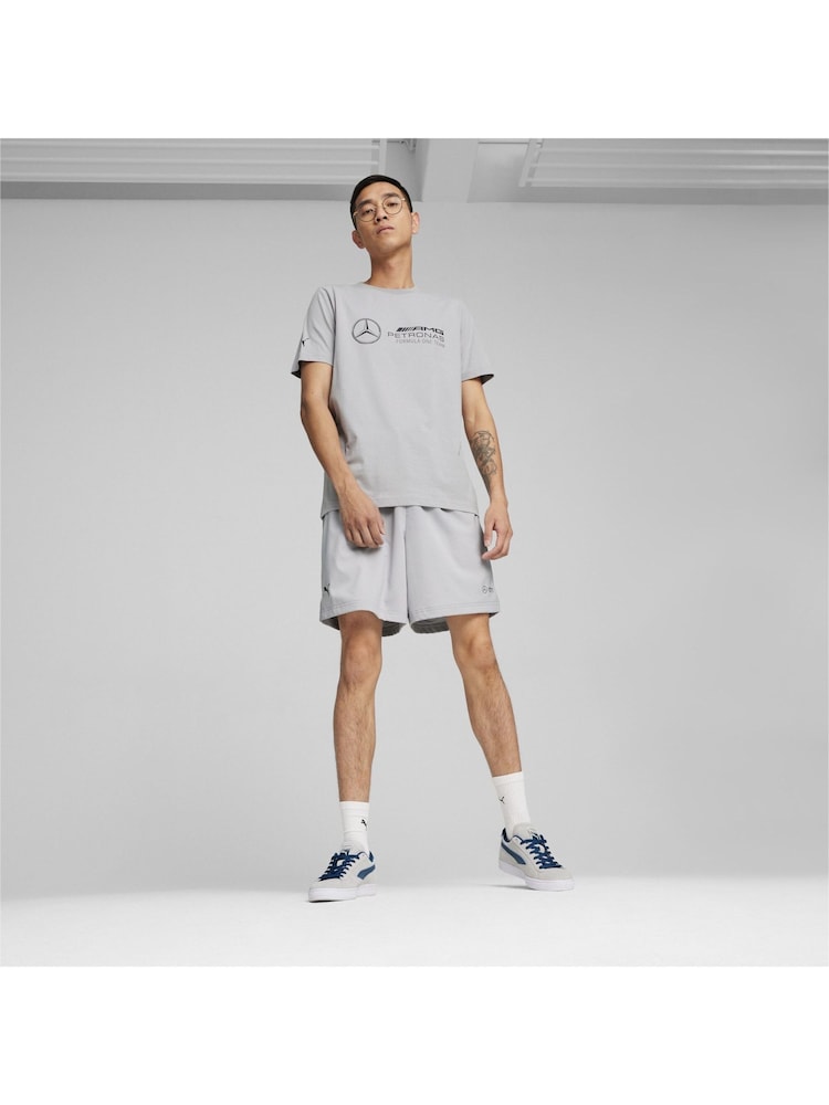 Puma Grey Mens Mercedes-AMG Petronas Motorsport ESS Logo T-Shirt - Image 1 of 5