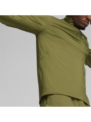 Puma Green FIT Mens Polyspan Quarter Zip Pullover Sweater - Image 2 of 6
