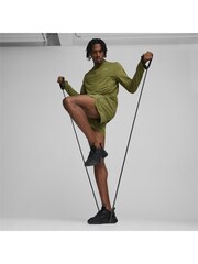 Puma Green FIT Mens Polyspan Quarter Zip Pullover Sweater - Image 4 of 6