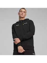 Puma Black Mens Mercedes AMG Petronas Motorsport Hooded Sweat Jacket - Image 6 of 6