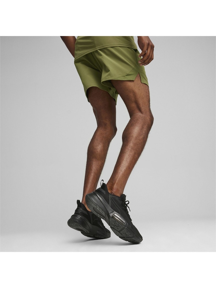 Puma Green Mens 5 Ultrabreathe Stretch Training Shorts - Image 4 of 4