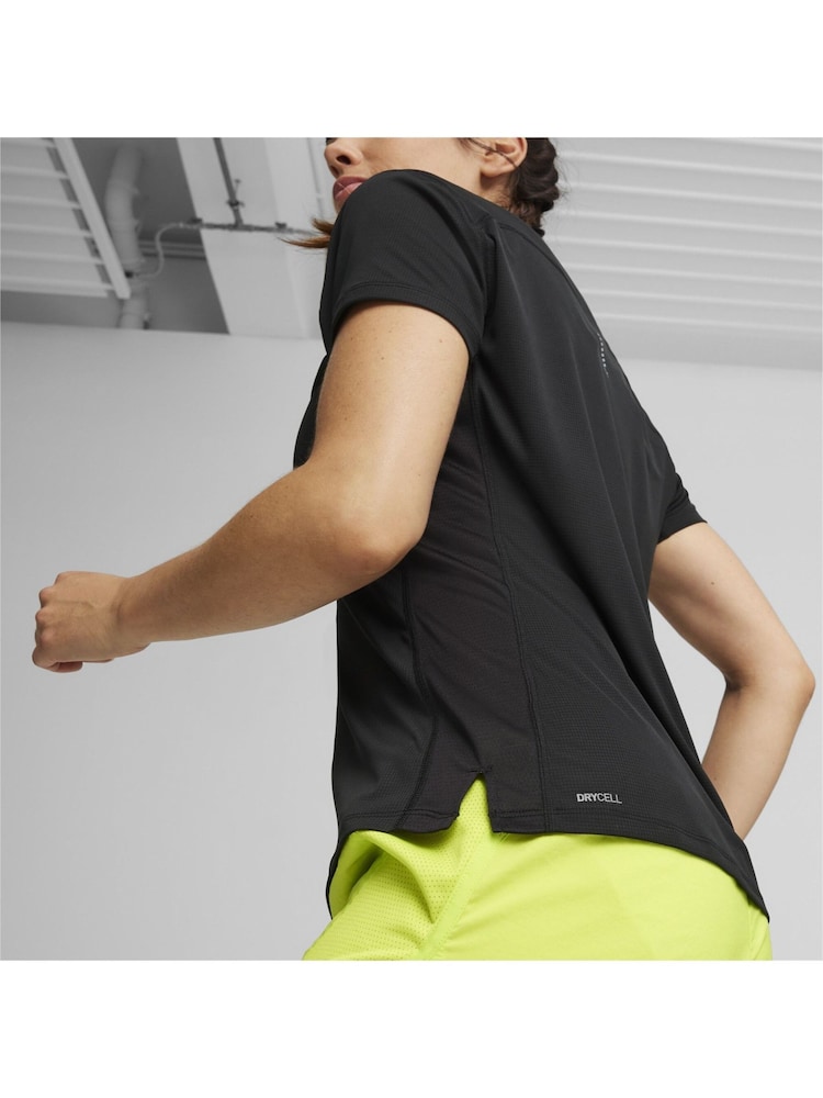 Puma Black Womens Run Favorite T-Shirt - Image 2 of 5