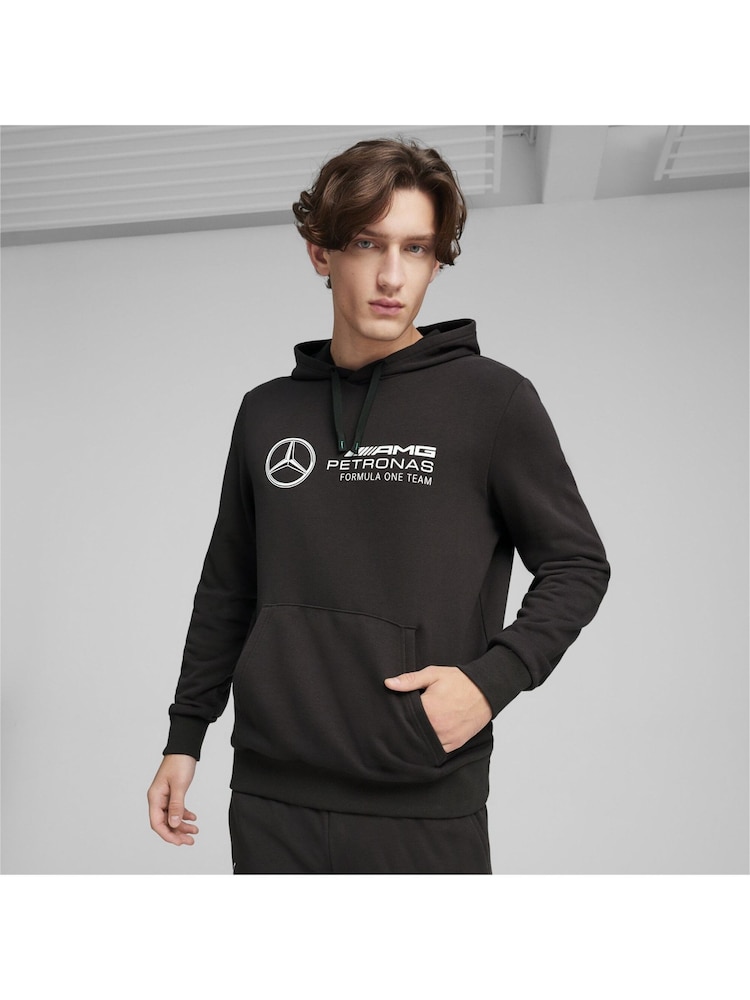Puma Black Mens Mercedes AMG Petronas Motorsport ESS Hoodie - Image 1 of 5