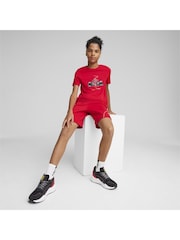 Puma Red Kids Unisex Scuderia Ferrari Race Motorsport Graphic T-Shirt - Image 2 of 6