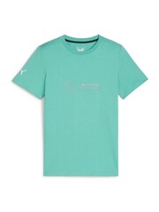 Puma Green Kids Mercedes-AMG Petronas Motorsport Logo Unisex T-Shirt - Image 5 of 6