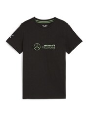 Puma Black Kids Unisex Mercedes AMG Petronas Motorsport Logo T-Shirt - Image 5 of 6