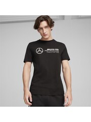 Puma Black Mens Mercedes-AMG Petronas Motorsport ESS Logo T-Shirt - Image 4 of 5