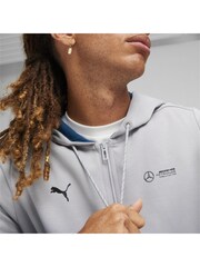 Puma Grey Mens Mercedes-AMG Petronas Motorsport Hooded Sweat Jacket - Image 4 of 6