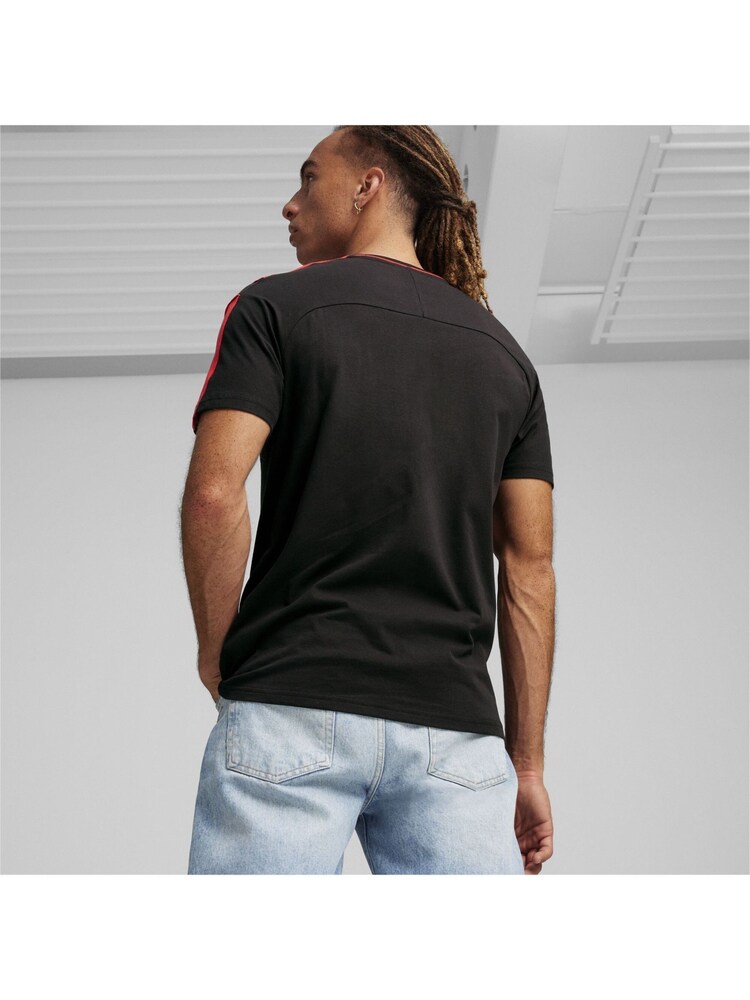 Puma Black Mens Scuderia Ferrari Race MT7 Motorsport T-Shirt - Image 2 of 5 Puma Black Mens Scuderia Ferrari Race MT7 Motorsport T-Shirt - Image 2 of 5