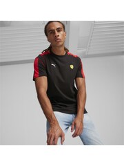 Puma Black Mens Scuderia Ferrari Race MT7 Motorsport T-Shirt - Image 5 of 5